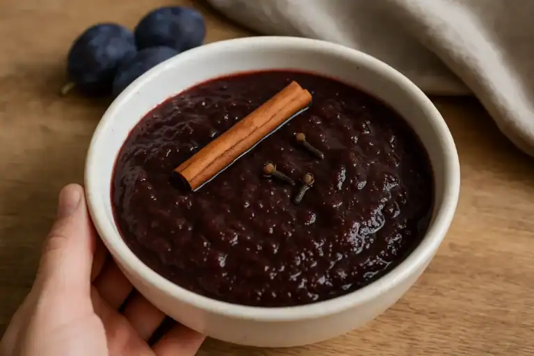 Slivková omáčka k mäsu: starý recept s vínom, vývarom a vôňou perníka