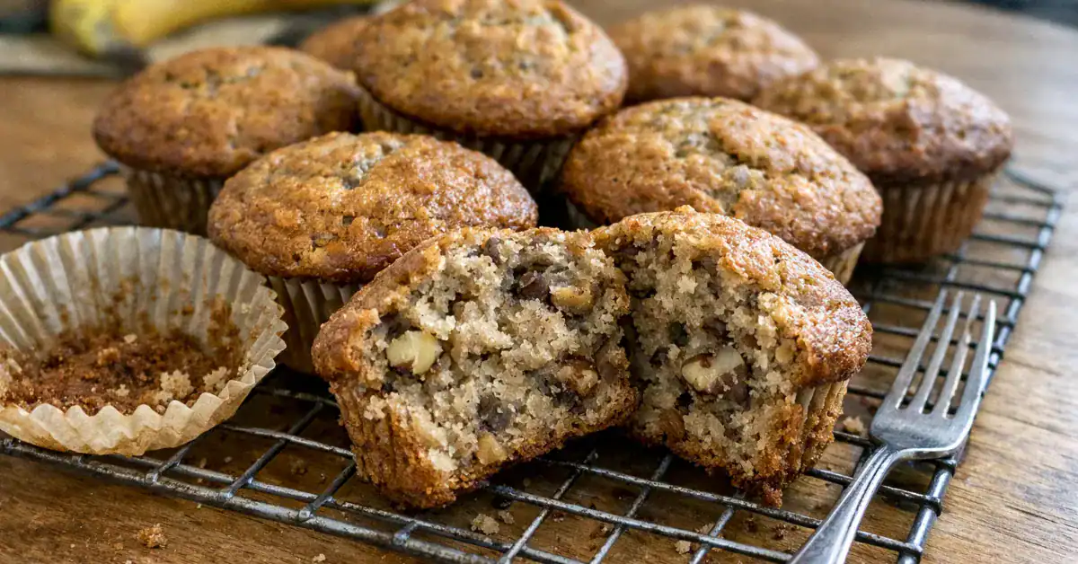 banánové muffiny