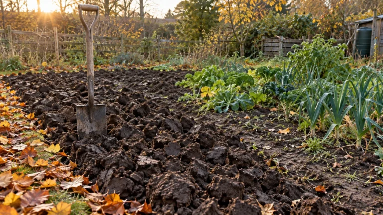 Jesenné rýľovanie patrí na ťažkú ílovitú pôdu. Hrudy cez zimu rozdrobí mráz